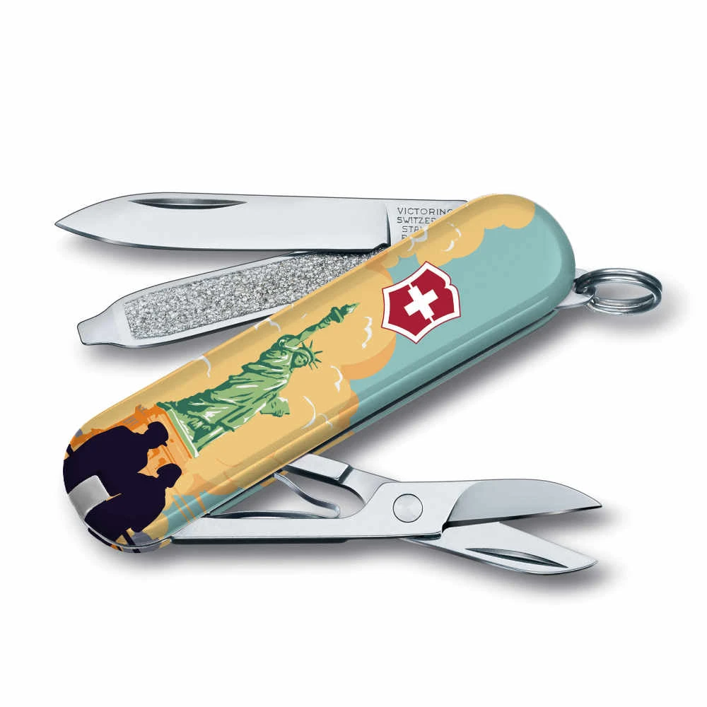 Victorinox Statue Of Liberty National Park Poster Art Classic SD Swiss Army Knife - Image 3
