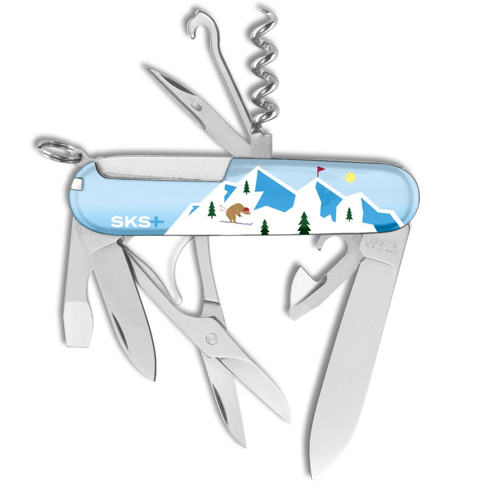 Victorinox Black Diamond Skiing Bear Climber Designer Swiss Army Knife - Image 2