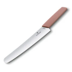 Swiss Modern Colors 8.5" Bread Knife In Apricot Rose By Victorinox