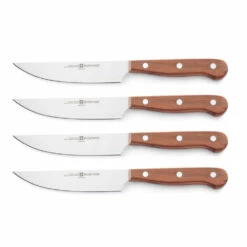 Wusthof Four-Piece Plum Steak Knife Set
